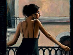 Balcony at Buenos Aires VI by Fabian Perez - Limited Edition on Canvas sized 16x12 inches. Available from Whitewall Galleries